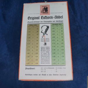 Eickhorn Sword Sales Size Chart