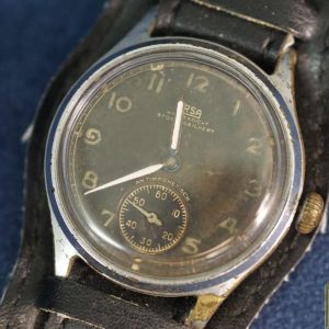 Original German WWII Wehrmacht D-H Watch by ARSA - Fully Functional