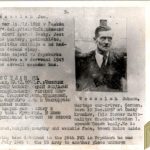 Czechoslovakian SS Gestapo (Sipo-SD) allied “wanted” Card Johann Wesselak