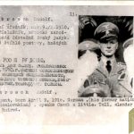 Czechoslovakian SS Gestapo (Sipo-SD) allied “wanted” Card Rudolf Ambrosch