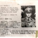 Czechoslovakian SS Gestapo (Sipo-SD) allied “wanted” Card Vinzens Lex