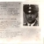 Czechoslovakian SS Gestapo (Sipo-SD) allied “wanted” Card Leopold Schaffelhofer