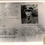 Czechoslovakian SS Gestapo (Sipo-SD) allied “wanted” Card Steinmann Willy