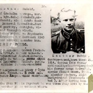 Czechoslovakian SS Gestapo (Sipo-SD) allied “wanted” Rudolf Kastner