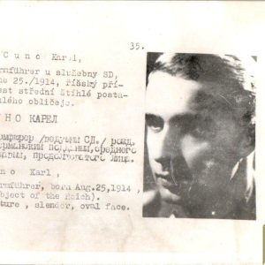 Czechoslovakian SS Gestapo (Sipo-SD) allied “wanted” Karl Cuno