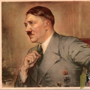 Rare Hitler Post card in color