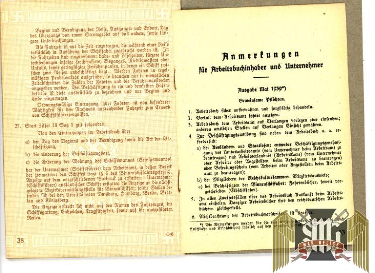 Arbeitsbuch second type for Heinricher Carpenter