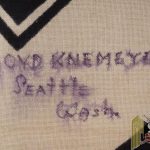 Vet signed Kriegsflagge 100x170 Marine stamped