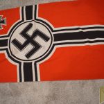 Vet signed Kriegsflagge 100x170 Marine stamped