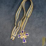 Silver Mother's Cross w/sewn ribbon