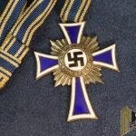 Silver Mother's Cross w/sewn ribbon