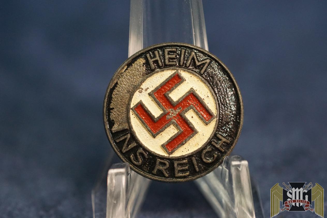 Heim Ins Reich badge in zinc by K&Q