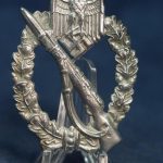 Infantry Assault badge in Silver by Wiedmann Damaged