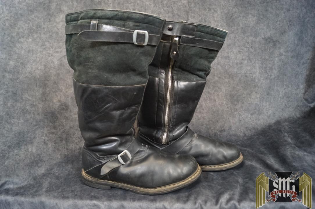 Luftwaffe Fleece Lined Pilot Boots in Black