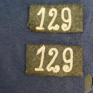 M40 Slip on slides for Wehrmacht 129 Regiment's shoulder boards