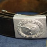 Luftwaffe LBA Stamped Buckle and Belt Also Stamped "III Flak regt. 64"