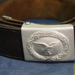 Luftwaffe LBA Stamped Buckle and Belt Also Stamped "III Flak regt. 64"