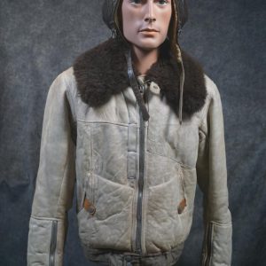 Luftwaffe White Leather Flight Jacket