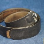 Heer leather belt black. Size marked 125