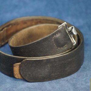 Heer leather belt black. Size marked 125