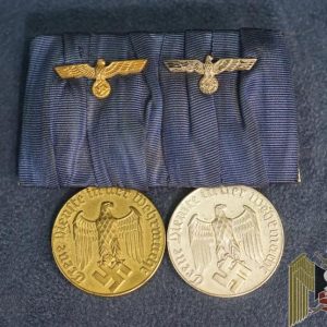 Heer 12 & 4 year Long service medal bar
