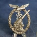 Luftwaffe Flak Badge in Zinc by Brehmer GB marked