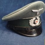 Heer Infantry NCO Visor by Hans Grunwald W/bill separation