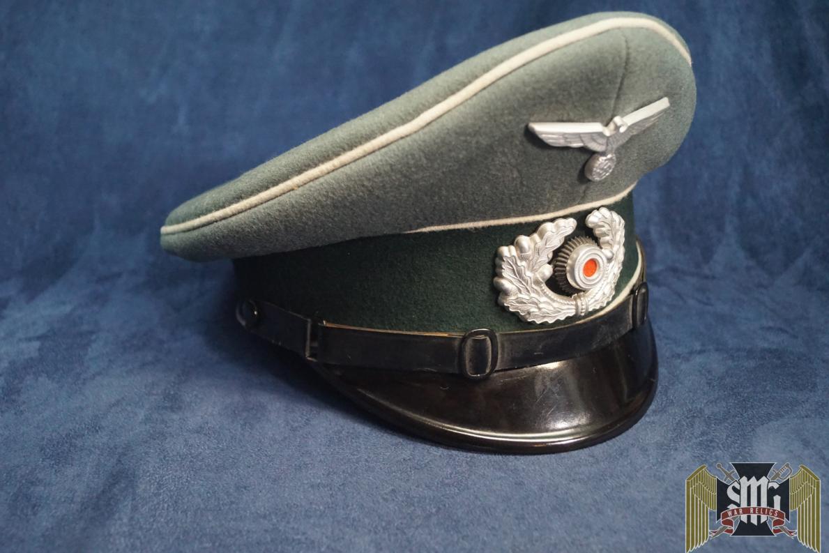 Heer Infantry NCO Visor by Hans Grunwald W/bill separation