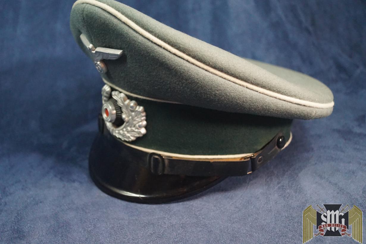 Heer Infantry NCO Visor by Hans Grunwald W/bill separation