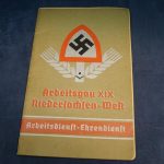 RAD Photo Album and scrap book W/Reischsparteitag Ausweis!!
