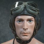 Luftwaffe lkpw101 Winter Pilot helmet with goggles