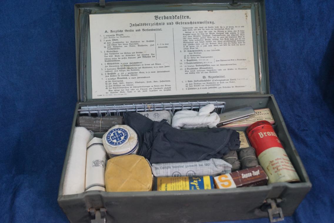 German Vehicle Med Kit W/contents