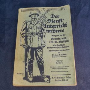 der dienstunterricht im heere 1935 Army Training manual Rifle/MG