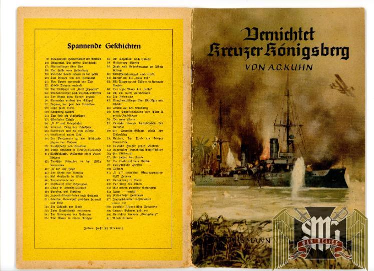 Vernichtet Kreuzer Konigsberg Book SMS WW1