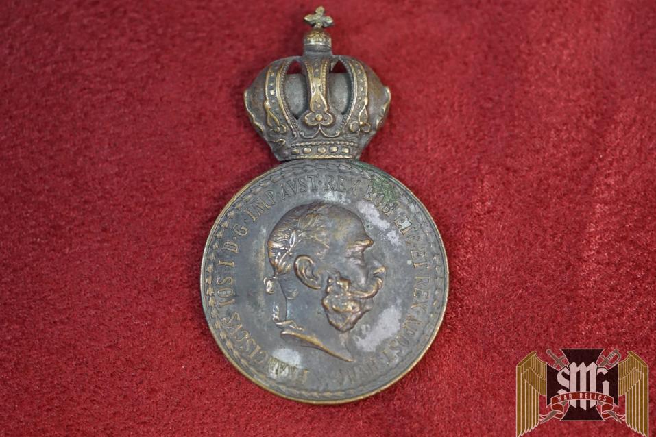 Signum Laudis in Silvered brass Austro Hungarian