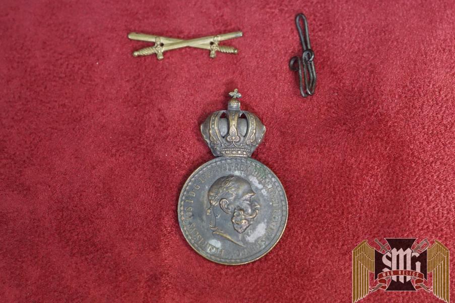 Signum Laudis in Silvered brass Austro Hungarian