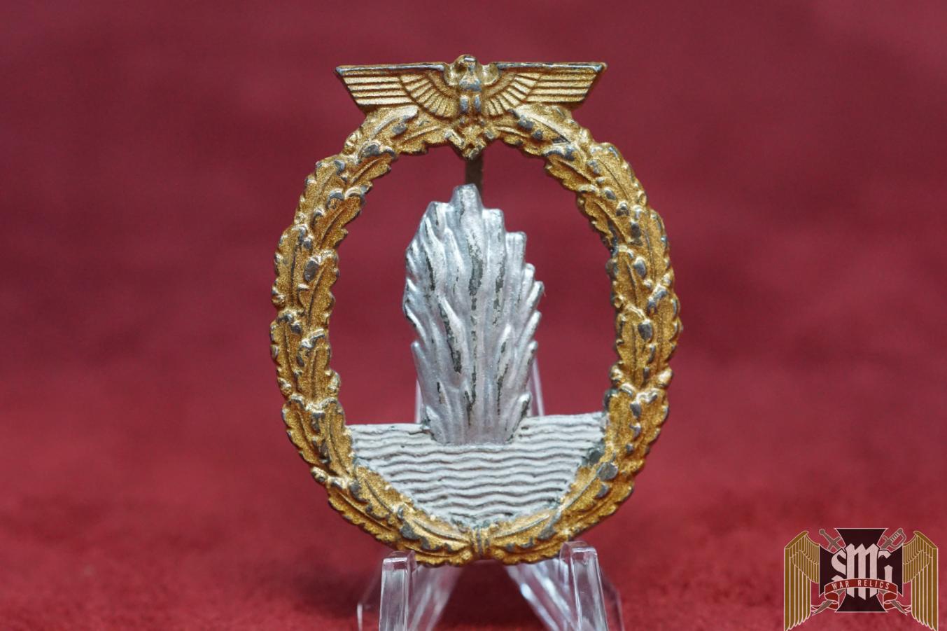 Mine Sweeper Badge repainted wreath
