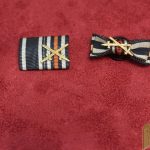 WW1 ribbon bar with button bouquet