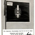 Die Saar NSKOV flag post card