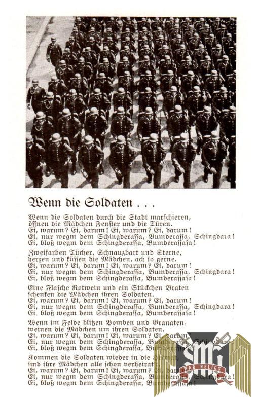 Wenn die Soldaten Song post card