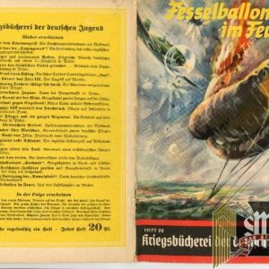German Youth War Book Heft 22 Fesselballon im Feuer