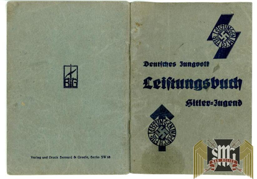 Leistungsbuch for Hitler Youth w/photo