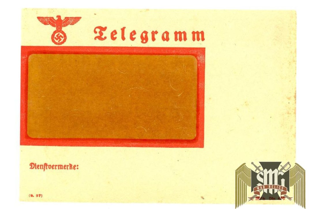 Blank Telegramm Envelope
