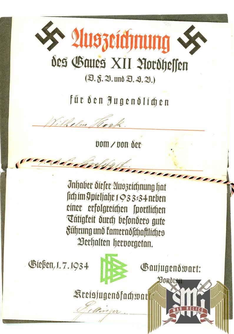 DRL Award Certificate Group for Youth