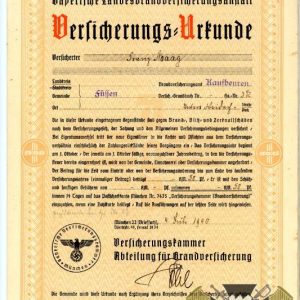 SMGO-1311 Nazi Era Property Insurance documents