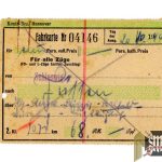 German Train Ticket 1944