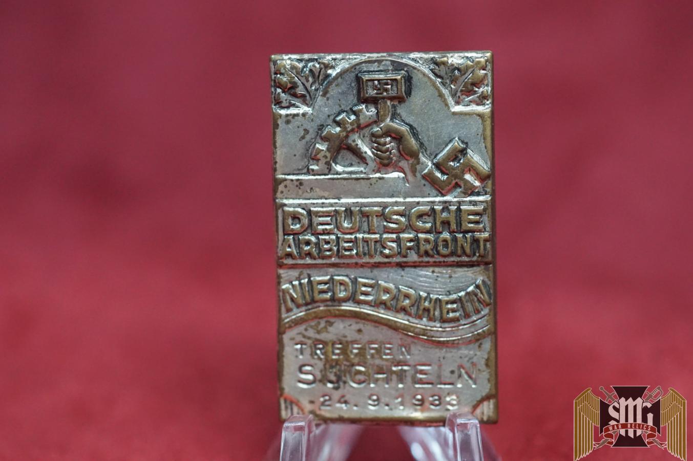 deutsche arbeitsfront niederrhein NSBO tinnie 1933