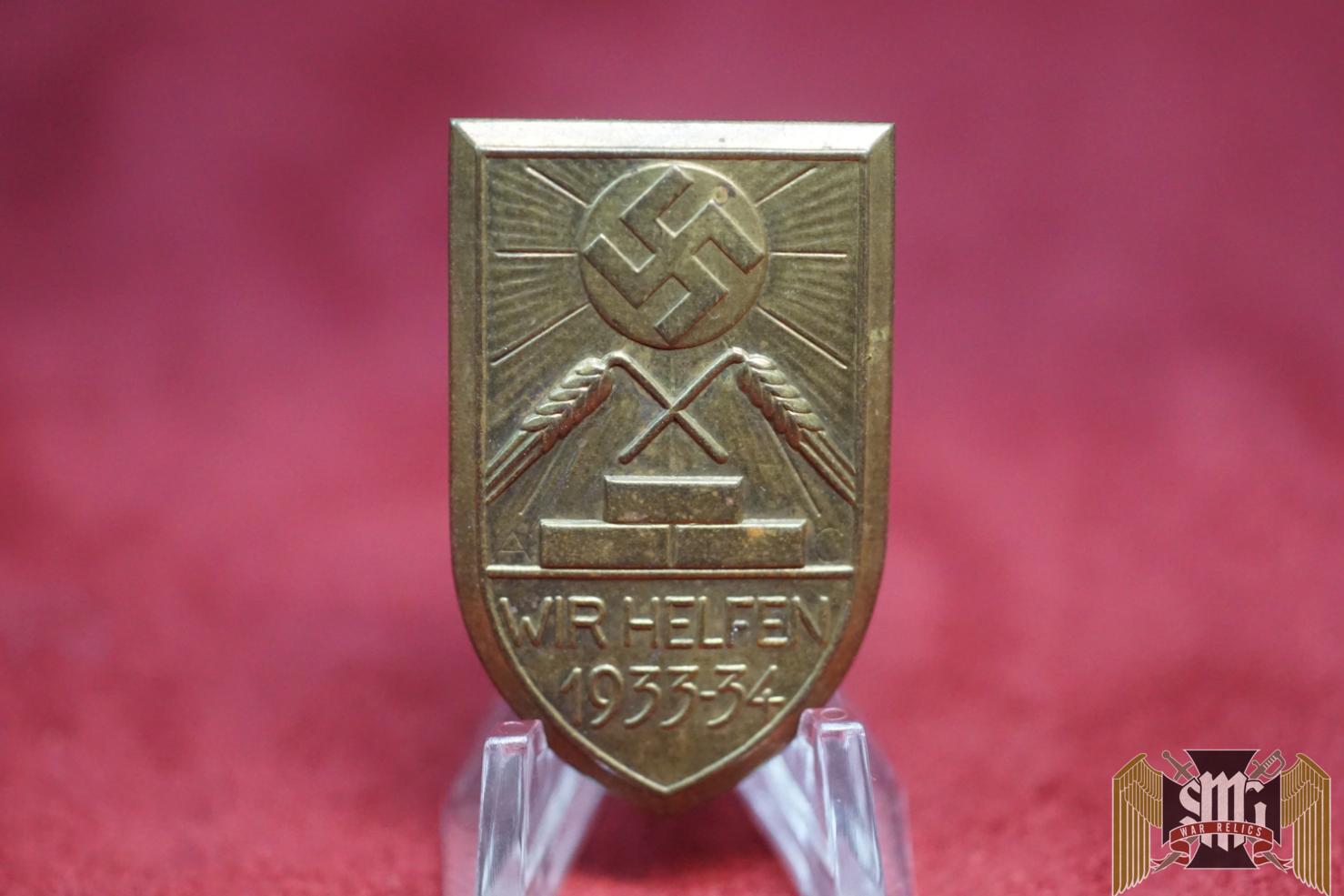 WIR HELFEN 1933-34 TINNIE