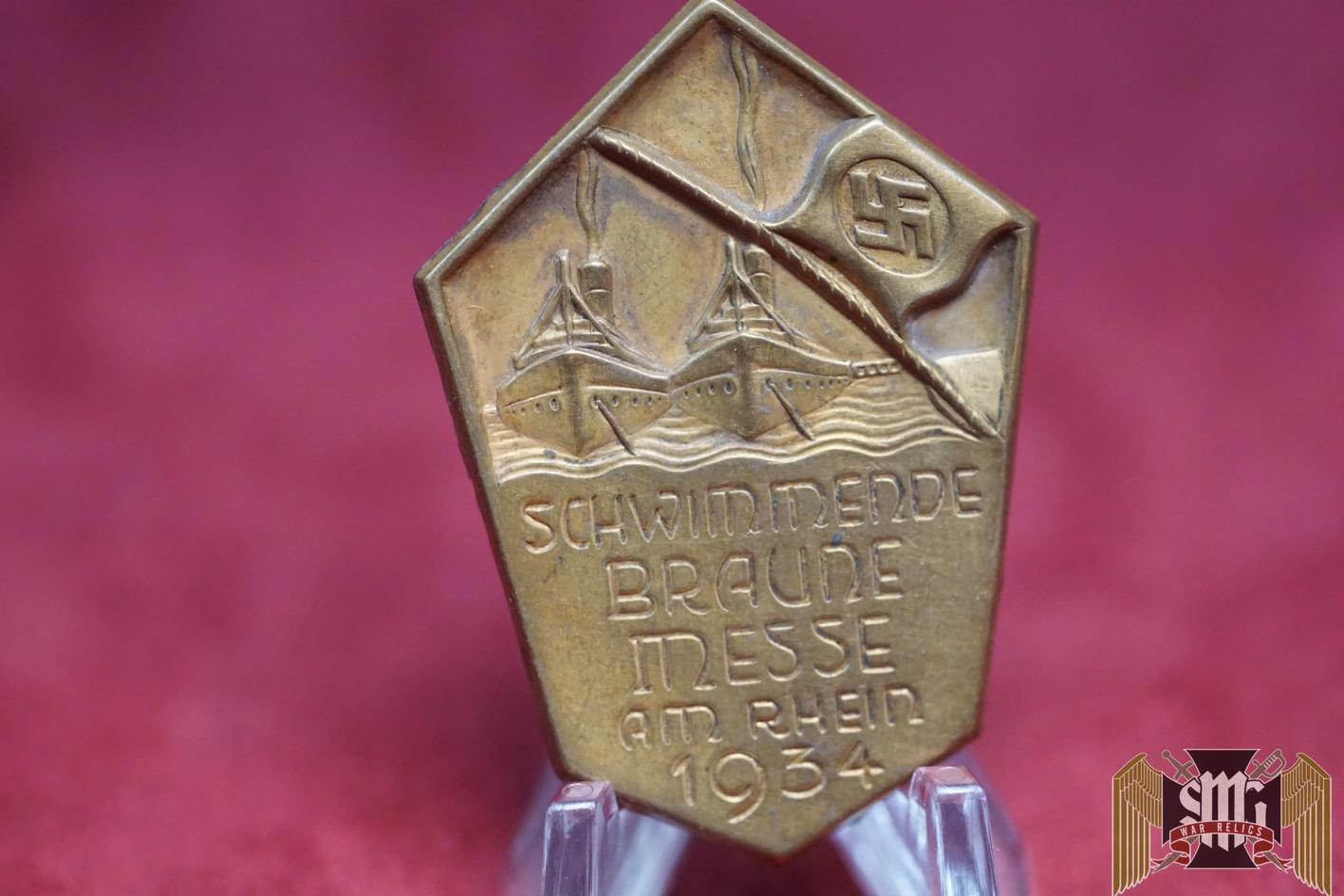 Schwimmende Braune Messe Am Rhein 1934 tinnie
