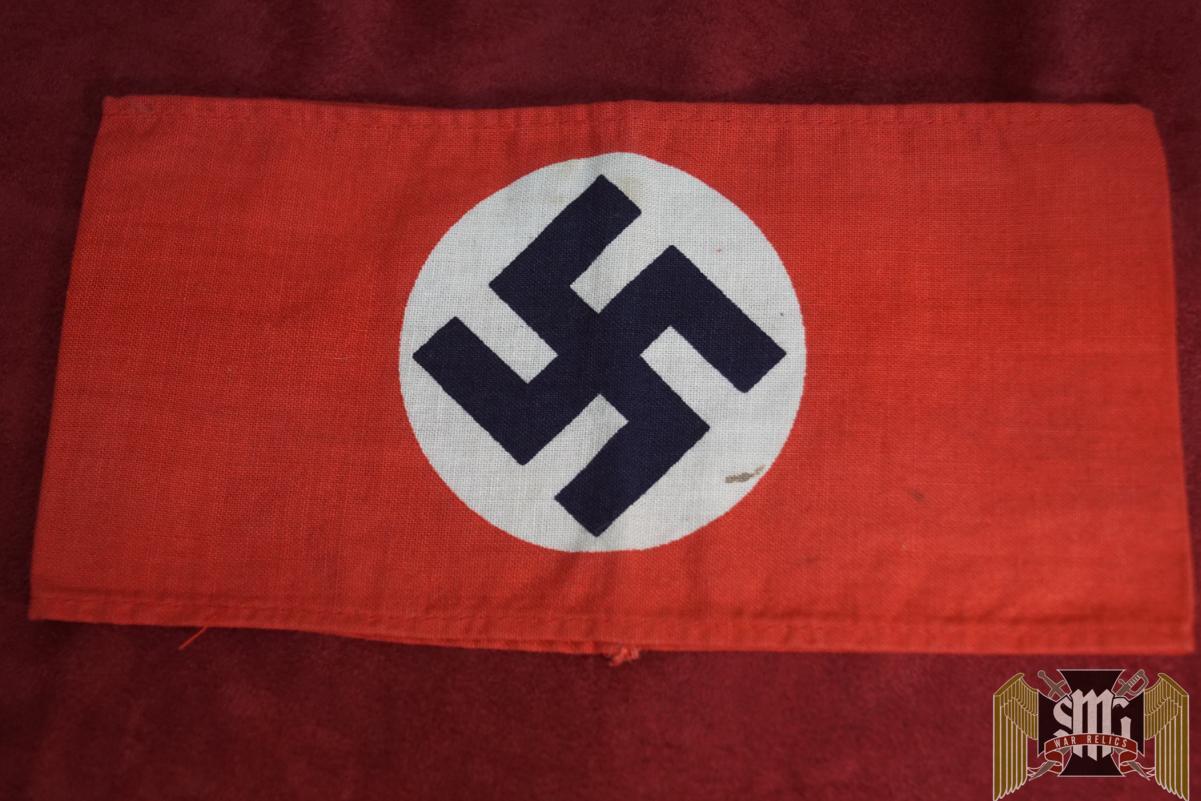 Silk Screened NSDAP armband NSRL stamped